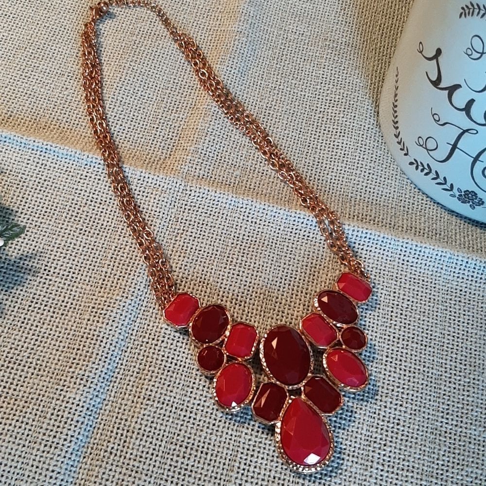 Pink & Purple Costume Necklace - Picture 4 of 4